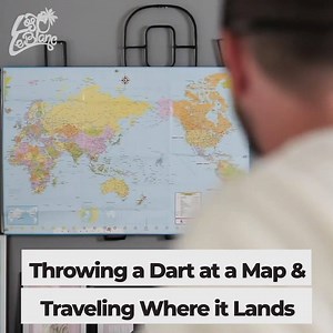 Throwing a Dart at a Map and Traveling WHEREVER it Lands🌏 | Lost LeBlanc