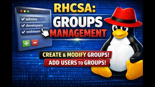 RHCSA: Group Management in Linux | groupadd, gpasswd, groupmod, groupdel Explained | Kwai Hopkins