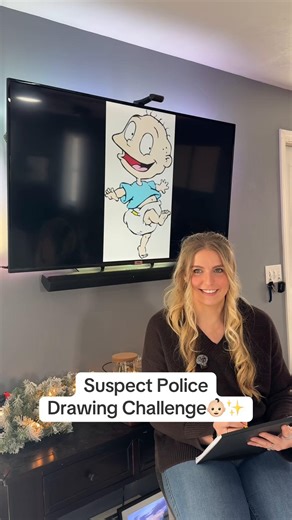 Police suspect drawing challenge 🚔🕵️‍♀️ Can she guess the character without looking? 😂 #shorts #drawingchallenge #policechallenge #guessinggame #coupleschallenge