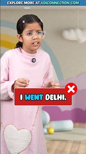 Learn Correct English with Adi & Mini 🔥 | Kids English Conversations | Adi Connection AC #shorts
