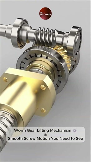 Worm Gear Lifting Mechanism l Smooth Screw Motion You Need to See #wormgear #leadscrew #mechanism