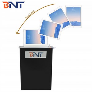 [Hot Item] Paperless Conference System Brushed Aluminum Motorized Computer Monitor Lift for iPad Tablet