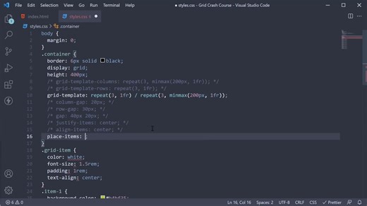 最前沿前端入门课-外网传疯了-第3章：[CSS Grid布局] 初学者教程-网格容器-项目对齐