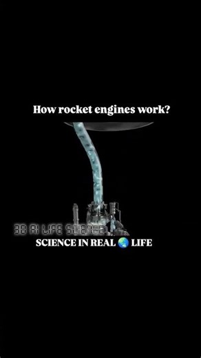 How rocket engine works 💀☠️ #rocketengine Science in real life🚀🛰