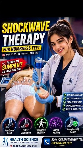 Shockwave Therapy for Numb Feet | Foot Numbness Treatment Without Surgery | Physiotherapy Delhi