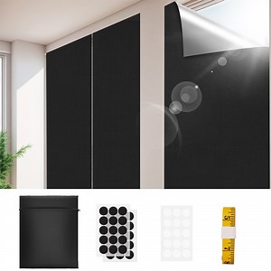 Debonair Blackout Blinds Portable Oxford Cloth Window Treatment Shades, 40" x 60"