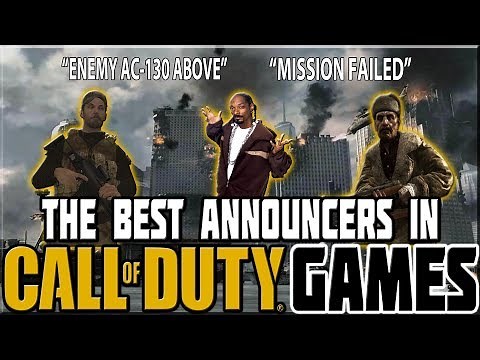 BEST ANNOUNCERS IN CALL OF DUTY GAMES!