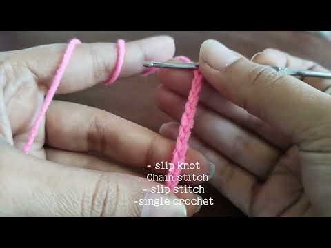 Crochet for absolute beginners | Basic stitches step by step
