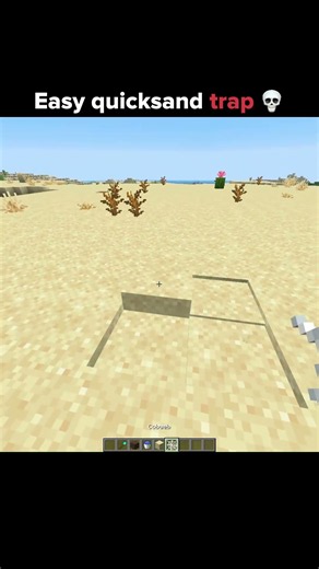 Minecraft easy quicksand trap