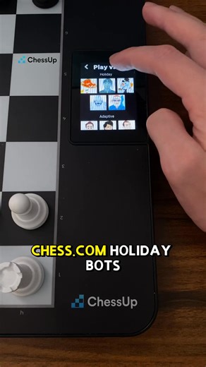 Play the NEW Chess.com Holiday Bots on the Chessup 2 Board! #Chess #Chesscom #Chessup | ChessUp
