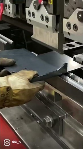 BENDING STEEL!!! FIM utilizes the power of our Amada Press Brake to create custom metal parts