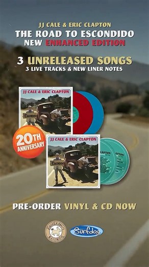 An enhanced edition of ‪@JJCaleOfficial‬ and Eric's 'The Road To Escondido' is releasing on Nov 20.