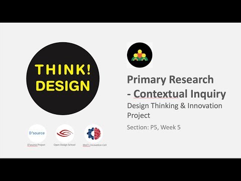 Week 5c P5 Project: Primary Research Contextual Inquiry Prof Ravi Poovaiah