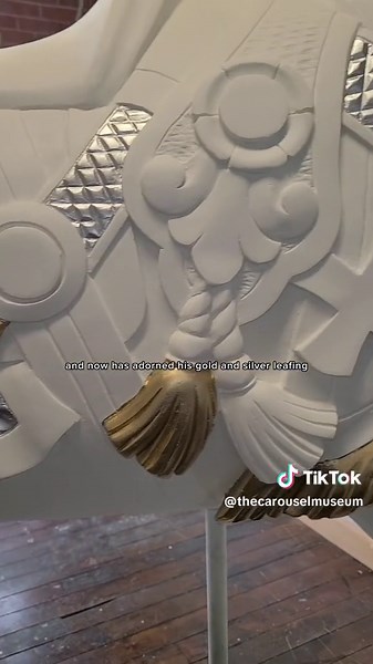 Restoration of Carousel Horse Lancelot at the Museum