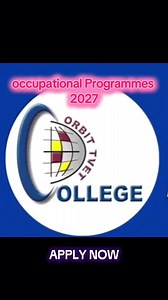 ORBIT TVET College Occupational Programmes 2027 Apply Now