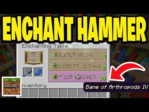 How To Enchant Hammer In Minecraft