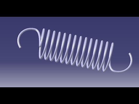 Design of tension spring in CATIA