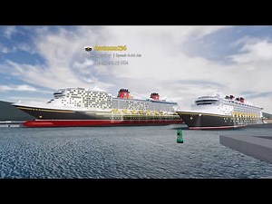 Disney Wonder vs Disney Destiny Horn Battle | Cruise Ship Simulator Roblox