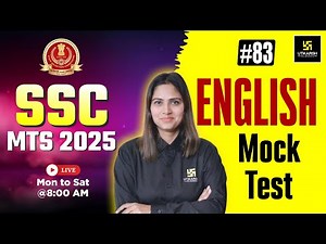 SSC MTS 2025 English | Mock Test 🔥 | SSC Utkarsh | Pratibha Ma'am