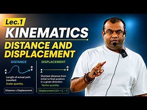 Lec. 1 Part-1 | Distance and Displacement | Kinematics | JHA Sir | Career Xone