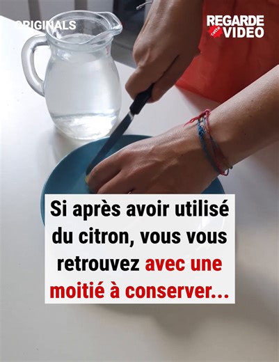Savez-vous comment conserver le citron coupé plus longtemps dans le frigo ? 😋 | RegardeCetteVideo