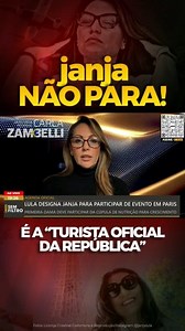 418K views · 17K reactions | E o janja TOUR com o dinheiro do povo não tem fim! Acabei de entrar com representação no TCU solicitando investigação dos gastos dela no Japão e aparece essa notícia que ela vai torrar o dinheiro do povo em Paris também. SEM cargo público (nunca é demais lembrar). Enquanto isso, o povo brasileiro não consegue comprar nem ovo e café. #foralula e leva a Esbanja com você Matéria Revista Oeste, programa Oeste Sem Filtro | Carla Zambelli | Facebook