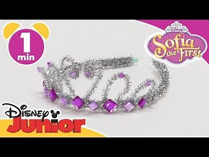 Sofia The First | Craft Tutorial: Sofia's Royal Tiara ✨ | ‪@disneykids‬