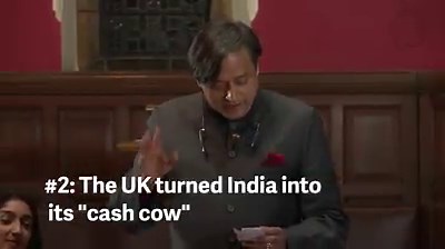 31K views · 537 reactions | Why Britain owes India reparations (plus a few jokes), from writer and politician Shashi Tharoor. | Quartz | Facebook