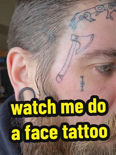 Face Tattoo Session with a Heavily Tattooed Client