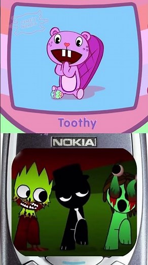 Happy Tree Friends x Sprunki Collaboration on Nokia 3310! 🔥 #sprunki #incredibox