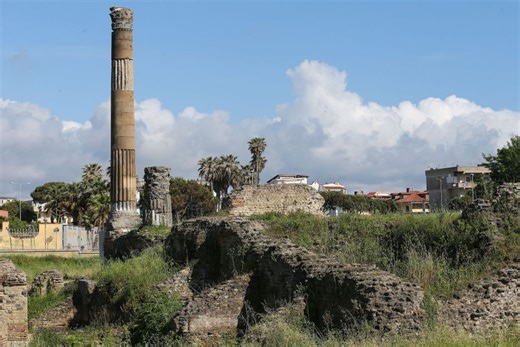 Archaeology breakthrough as gladiator's marble-etched tomb found in ancient Roman necropolis