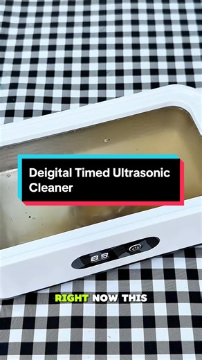 Digital Ultrasonic Cleaner: Timed Cleaning for Small Metal Parts! ⏱️🔧#TimedCleaning #MetalCare #DIYTool #UltrasonicMachine #SmallPartsClean
