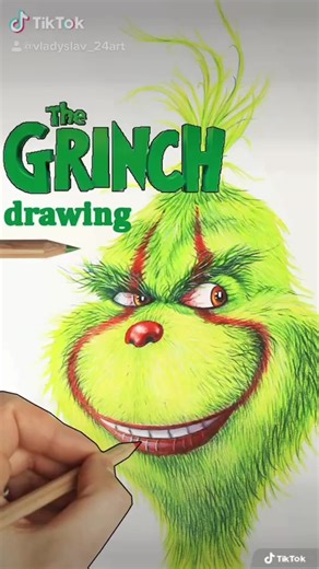 Realistic Grinch Drawing Tutorial for Christmas
