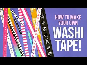 HOW TO MAKE YOUR OWN WASHI TAPE | Easy Summer DIY Project | @karenkavett