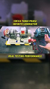 12KVA three phase infinite generator. New version #freeenergy #energy #electric #DIY #fyp | Figuringitoutonline