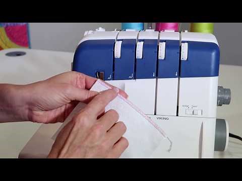 Husqvarna Viking Amber Air S 400 Serger 11 Cutting Width Knife Adjustment