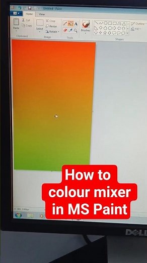 Can you blend colors in MS Paint flawlessly ??🤔 MS Paint tips and tricks #mspaint #mspainttutorial