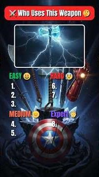 Who Owns This Marvel Weapon? 🤔🗡️ #marvel #quiz #funfacts #weaponsystems