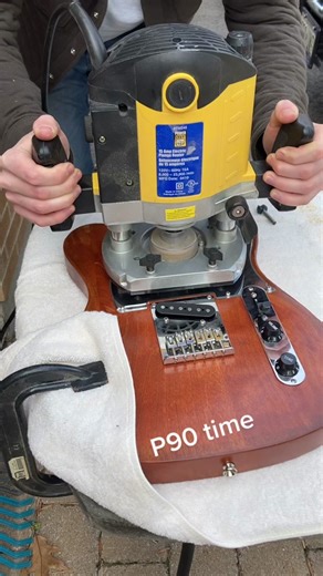 Installed a P90 in my telecaster, let me know if you want to hear how it sounds! #guitar #guitarplayersoftiktok #telecaster #partscaster #fyp #p90