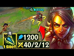 WHEN 1200 AP NIDALEE DROPS 40 KILLS! (150K DAMAGE, ONE SHOT SPEARS)