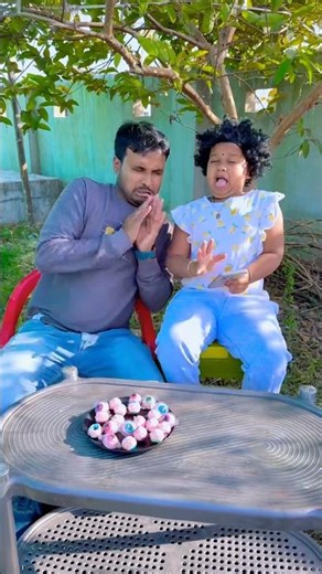 Eye balls candy prank on Papa 👶🤗🤣🤪🥰 #shorts #viralvideo #trending #funny