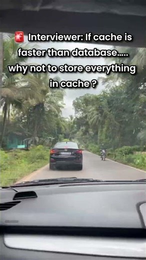 If cache is faster than database… why not store everything in cache? 🤔