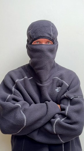 North Face Balaclava Fleece - Soft Warm Fleece & Built-In Hood