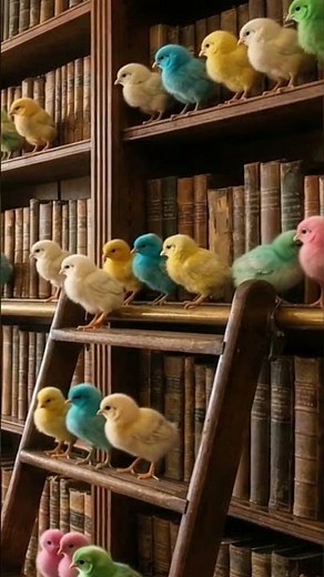 Baby Chicks are in the Library and the Baby Girl picks up the Yellow chick #babychicks #library #yt