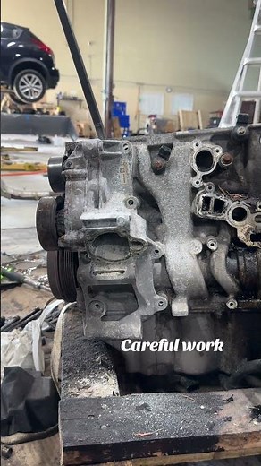 water pump housing removal ￼#bmw #mechaniclife #mechanic #carlife #cars #automobile #car #mechanic