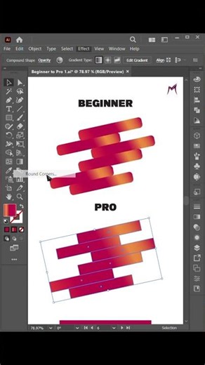 Round Corners Tool in Illustrator | Quick Adobe Illustrator Tutorial