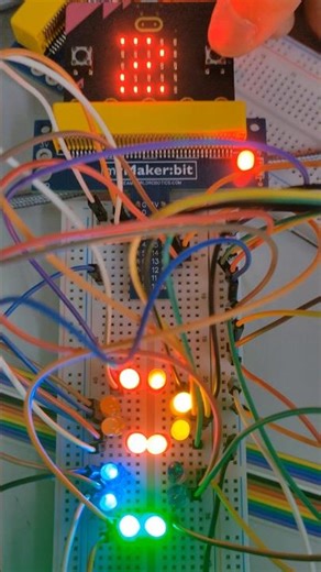 LED counter tutorial with plenty of wire, try it now #LED #tutorial #robotics #coding #microbit