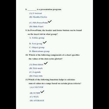 NIOS CLASS 12 DATA ENTRY OPERATIONS 336 MCQs SOLVED