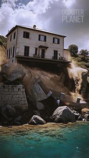 Luxury Cliffside Villa Collapses into the Sea