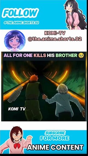 ALL FOR ONE KILLS HIS BROTHER 😭